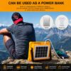 100W Solar LED Flood Light | Type-C Rechargeable LED Camping & Emergency Light