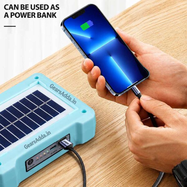 5 Modes Solar LED Flood Light | Type-C Rechargeable LED Camping & Emergency Light