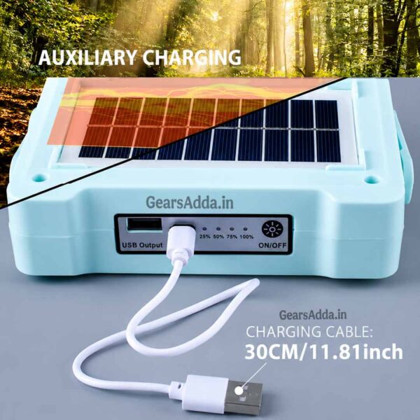 5 Modes Solar LED Flood Light | Type-C Rechargeable LED Camping & Emergency Light