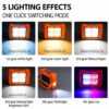 5 Modes Solar LED Flood Light | Type-C Rechargeable LED Camping & Emergency Light