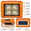 5 Modes Solar LED Flood Light | Type-C Rechargeable LED Camping & Emergency Light
