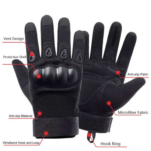 Tactical Full Finger Gloves | Durable Protective Gloves for Outdoor, Work & Adventure Activities