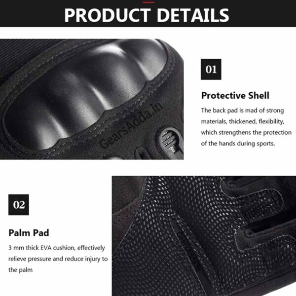 Tactical Full Finger Gloves | Durable Protective Gloves for Outdoor, Work & Adventure Activities