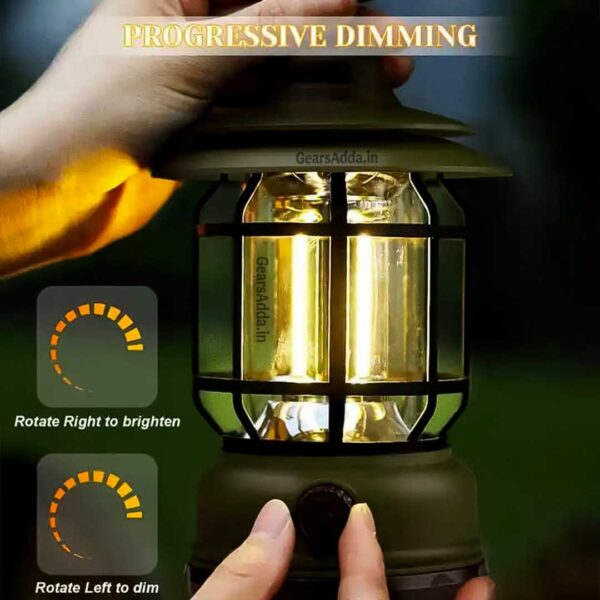 Vintage LED Camping Lantern | Type-C Rechargeable LED Camping & Emergency Light