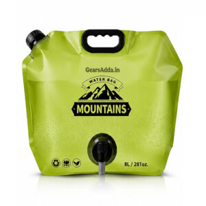 8L Foldable Water Bag with Tap | Portable Collapsible Water Storage Container for Camping & Travel